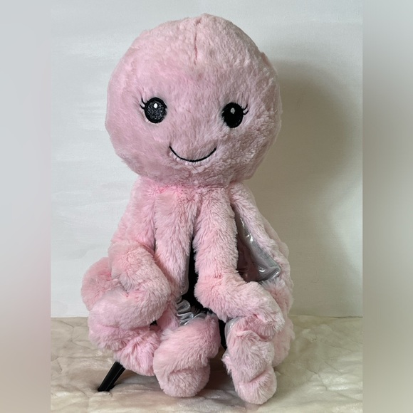 Octopus Pink Silver Plush Stuffed Animal Walgreens Soft Sea Creature Ocean Life - Picture 2 of 13